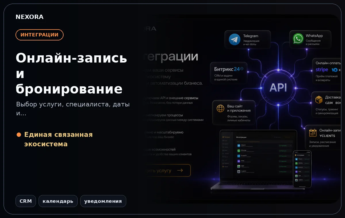 Онлайн-запись и бронирование — инструменты и сценарий услуги