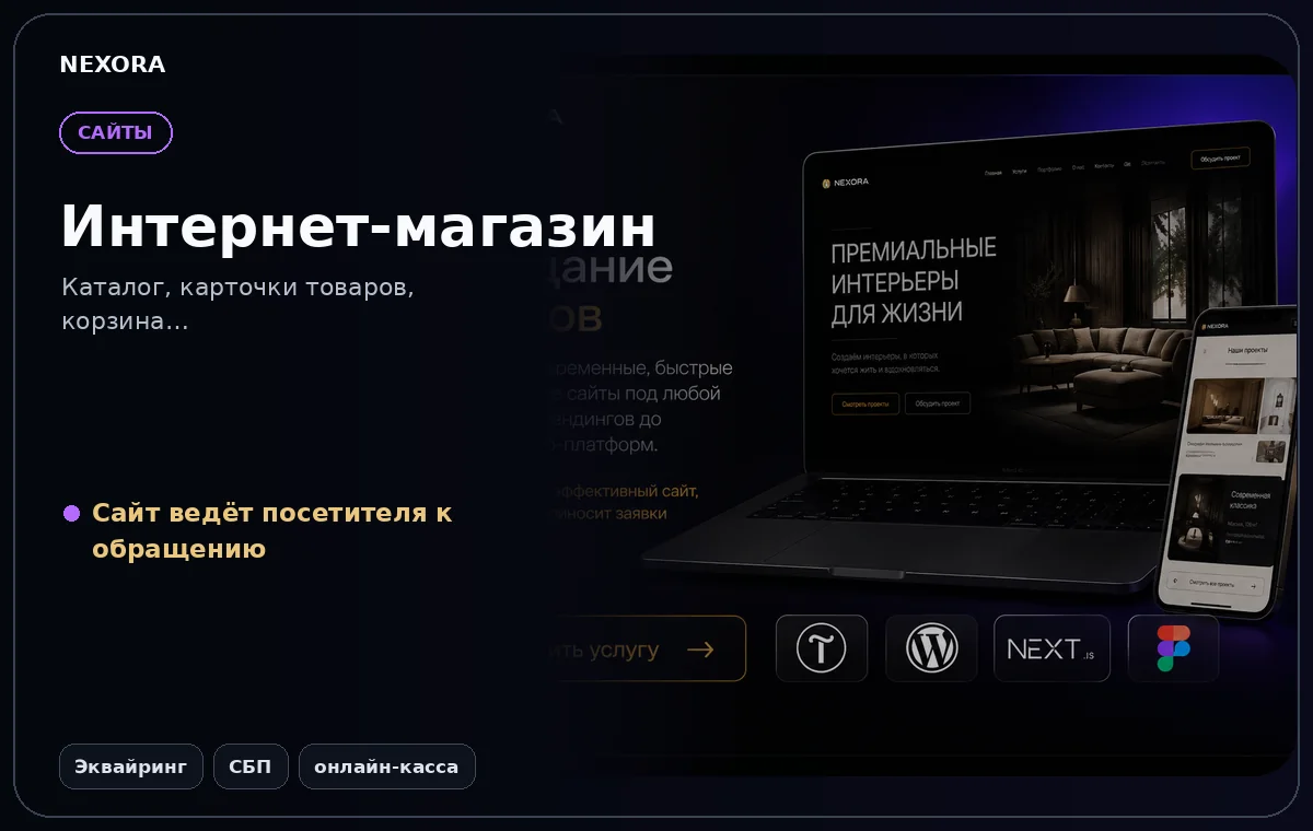 Интернет-магазин — инструменты и сценарий услуги