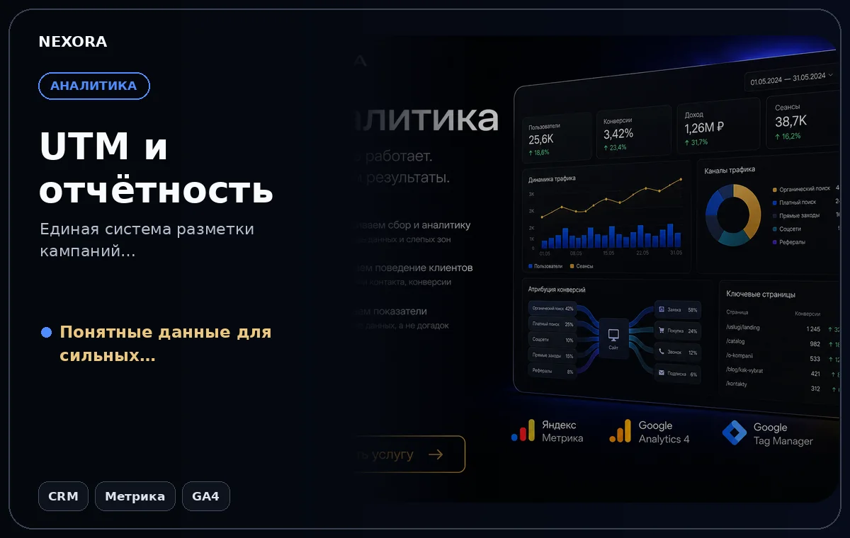 UTM и отчётность — инструменты и сценарий услуги